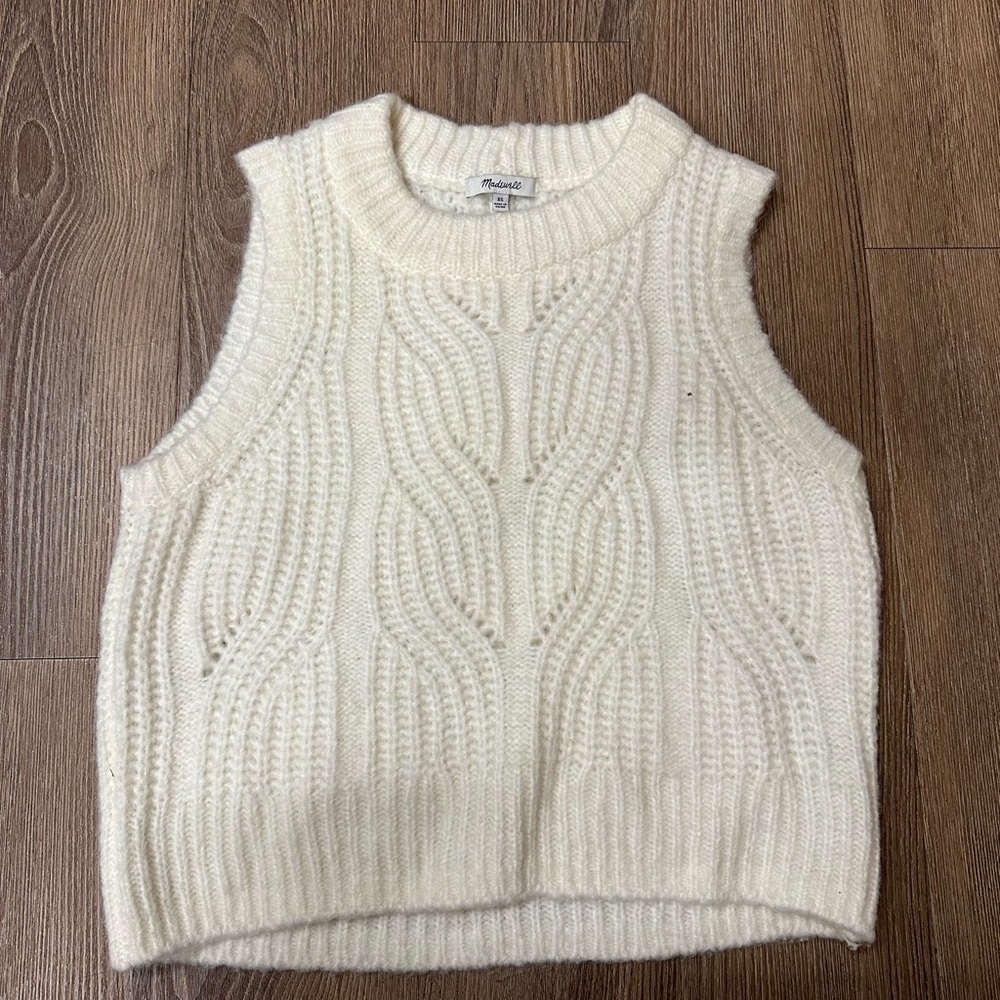 Madewell Pointelle Knowe Sweater Vest